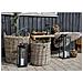 Set Di 2 Cesti Indo In Rattan Kubu Naturale - Misure Assortite - Foto miniatura 3