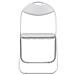 Sedia pieghevole 2 pcs Bianco 48 x 43,5 x 81 cm Pelle Sintetica - Foto miniatura 5