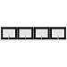 Cancello per cani con supporti 4 pcs Rovere Nero 80 x 60 cm - Foto miniatura 1