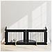 Cancello per cani con supporti 4 pcs Rovere Nero 80 x 60 cm - Foto miniatura 2
