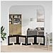 Cancello per cani con supporti 4 pcs Rovere Nero 80 x 60 cm - Foto miniatura 3