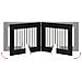 Cancello per cani con supporti 4 pcs Rovere Nero 80 x 60 cm - Foto miniatura 8