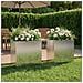 Vaso da giardino 2 pz Argento 50 x 30 x 49 cm Acciaio zincato - Foto miniatura 2