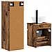 Set di mobili per il bagno 2 pz Legno antico 33 x 34,5 x 100 cm - Foto miniatura 4