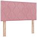 Letto con Contenitore con testiera Rosa 100 x 200 cm Velluto - Foto miniatura 4