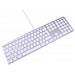 Tastiera USB con 110 tasti (ISO) per Mac Colore Bianco (Layout Italiano)  - Foto miniatura 1