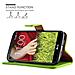 Custodia Compatibile Con Lg G2 In Verde Erbe - Coperchio Protettiva Con Chiusura Magnetica, Funzione Stand E Tasca Per Le Carte - Foto miniatura 9