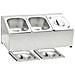 Supporto Gastronorm Con 3 Contenitori Gn 1/6 In Acciaio Inox - Foto miniatura 3