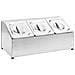 Supporto Gastronorm Con 3 Contenitori Gn 1/6 In Acciaio Inox - Foto miniatura 1