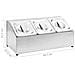 Supporto Gastronorm Con 3 Contenitori Gn 1/6 In Acciaio Inox - Foto miniatura 6