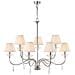 Lampadario A 9 Luci Con Finitura Nichel Lucido, E14 - Foto miniatura 2