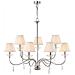 Lampadario A 9 Luci Con Finitura Nichel Lucido, E14 - Foto miniatura 1