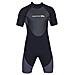 Scuba Nero Xxs Corto 3 Millimetri Muta In Neoprene Con 7 Millimetri Zip Di Uomini Xx-small 2x-small 2xs Nero - Foto miniatura 1