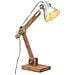 Lampada da Scrivania Industriale Argento Rotonda 58x18x90cm E27 - Foto miniatura 1