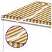 Tenda da Sole Retrattile Manuale LED 600x350 cm Giallo Bianco - Foto miniatura 5