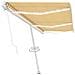 Tenda da Sole Retrattile Manuale LED 600x350 cm Giallo Bianco - Foto miniatura 8