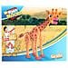 Puzzle 3d Giraffa Junior 31,5 Cm Schiuma Arancione 104 Pezzi - Foto miniatura 7