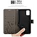 Custodia Compatibile Con Motorola Moto G10 / G30 In Grigio Fiore - Coperchio Protettivo In Design Floreale Con Chiusura Magnetica, Funzione Stand E Slot Per Carte - Foto miniatura 6