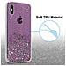 Custodia Compatibile Con Apple Iphone Xs Max In Viola Con Glitter - Coperchio Protettivo In Silicone Tpu Flessibile Con Glitter Scintillanti - Foto miniatura 4