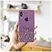 Custodia Compatibile Con Apple Iphone Xs Max In Viola Con Glitter - Coperchio Protettivo In Silicone Tpu Flessibile Con Glitter Scintillanti - Foto miniatura 7