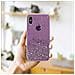 Custodia Compatibile Con Apple Iphone Xs Max In Viola Con Glitter - Coperchio Protettivo In Silicone Tpu Flessibile Con Glitter Scintillanti - Foto miniatura 8