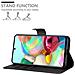 Custodia Compatibile Con Samsung Galaxy A51 In Nero Carbone - Coperchio Protettiva Con Chiusura Magnetica, Funzione Stand E Tasca Per Le Carte - Foto miniatura 3