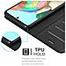 Custodia Compatibile Con Samsung Galaxy A51 In Nero Carbone - Coperchio Protettiva Con Chiusura Magnetica, Funzione Stand E Tasca Per Le Carte - Foto miniatura 5