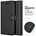 Custodia Compatibile Con Samsung Galaxy A51 In Nero Carbone - Coperchio Protettiva Con Chiusura Magnetica, Funzione Stand E Tasca Per Le Carte - Foto miniatura 6