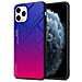 Custodia Compatibile Con Apple Iphone 11 Pro Max In Viola - Rosso - Coperchio Protettivo Bicolore In Vetro Temperato E Silicone Tpu - Foto miniatura 1
