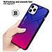 Custodia Compatibile Con Apple Iphone 11 Pro Max In Viola - Rosso - Coperchio Protettivo Bicolore In Vetro Temperato E Silicone Tpu - Foto miniatura 6