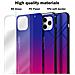 Custodia Compatibile Con Apple Iphone 11 Pro Max In Viola - Rosso - Coperchio Protettivo Bicolore In Vetro Temperato E Silicone Tpu - Foto miniatura 7