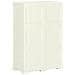 Armadietto In Plastica 79x43x125 Cm Effetto Legno Crema - Foto miniatura 8
