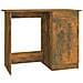 Scrivania Rovere Fumo 100x50x76 Cm In Legno Multistrato - Foto miniatura 1