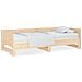 Dormeuse Estraibile In Legno Massello Di Pino 2x (80x200) Cm - Foto miniatura 2