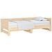 Dormeuse Estraibile In Legno Massello Di Pino 2x (80x200) Cm - Foto miniatura 3