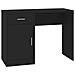 Scrivania Cassetto Nero 100x40x73cm Legno Multistrato - Foto miniatura 2