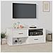 Mobile Porta Tv Bianco 100x35x40 Cm In Legno Multistrato - Foto miniatura 1