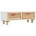 Tavolino Bianco 80x40x30cm Legno Multistrato E Massello Di Pino - Foto miniatura 1