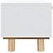 Tavolino Bianco 80x40x30cm Legno Multistrato E Massello Di Pino - Foto miniatura 6