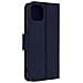 Custodia Vera Pelle Per Iphone 14 Portacarte E Supporto Video Blu - Foto miniatura 5