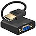 Adattatore Da Hdmi Maschio A Vga Femmina Qualità Immagine Hd 1080p 20 Cm Nero - Foto miniatura 1