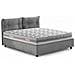 Letto Matrimoniale Elisabetta, Letto Contenitore Con Rivestimento In Tessuto, 100% Made In Italy, Apertura Frontale, Adatto Per Materasso Cm 160x190, Grigio - Foto miniatura 4