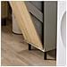 Mobile Bagno Portabiancheria Pieghevole Mobiletto Grigio E Naturale 31.5x30x86.3cm Bzr132-ng - Foto miniatura 4