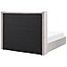 Letto Matrimoniale Contenitore Velluto Grigio Chiaro 140 X 200 Cm Lubbon - Foto miniatura 3