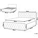 Letto In Velluto Blu Con Contenitore 180 X 200 Cm Rochefort - Foto miniatura 4