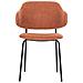 Set Di 2 Sedie Tessuto Arancione Kenai - Foto miniatura 2
