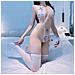 Set Di Biancheria Intima Pethuel Con Corsetto E Perizoma Qqfz-b14-0509-1 Bianco - Foto miniatura 4