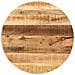 Piano Per Tavolo 80x2,5cm Rotondo Legno Massello Grezzo Mango - Foto miniatura 1