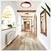 Lampada A Soffitto Eveline - Marrone - Legno, Vetro - 8x47x47 Cm - Foto miniatura 3