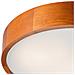 Lampada A Soffitto Eveline - Marrone - Legno, Vetro - 8x47x47 Cm - Foto miniatura 4